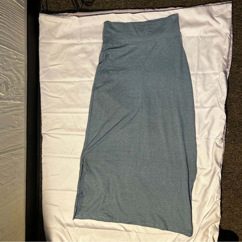 Patagonia Blue Striped Women's Serenity Midi Skirt Size: XS
